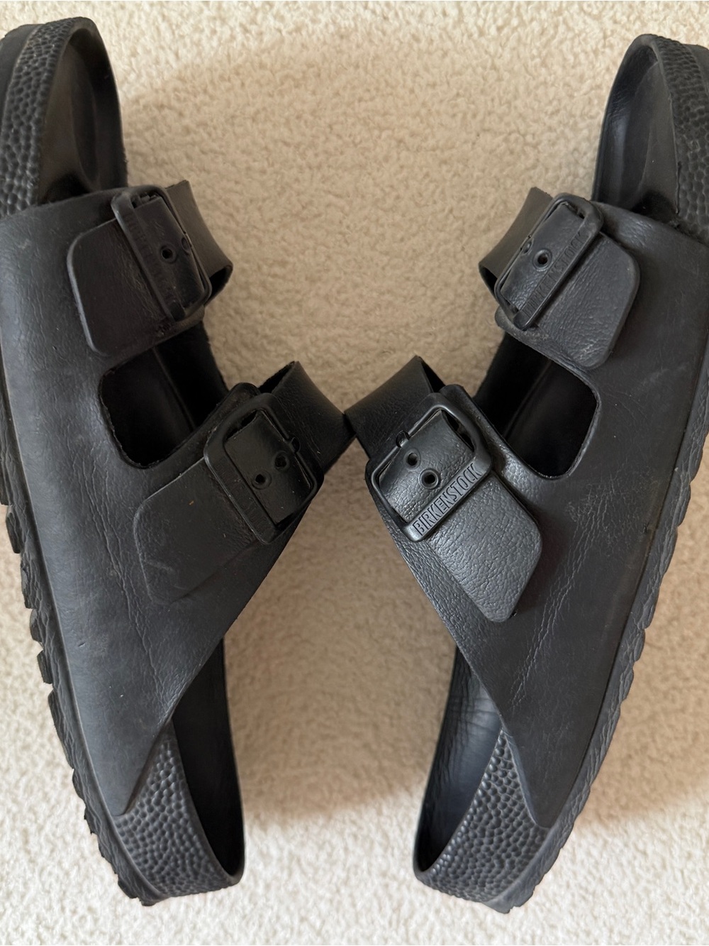 Birkenstock Arizona EVA Black Slide Sandals Sz 43 *see pics* - Picture 5 of 6